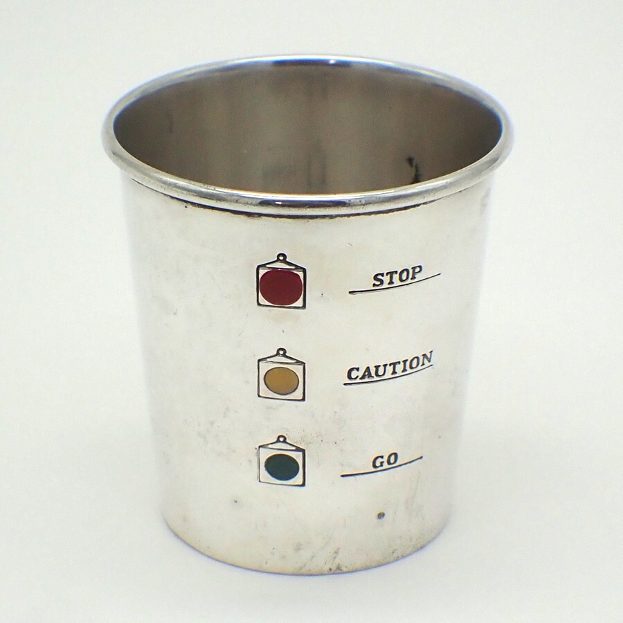 Stoplight Jigger Alvin Sterling Silver Enamel