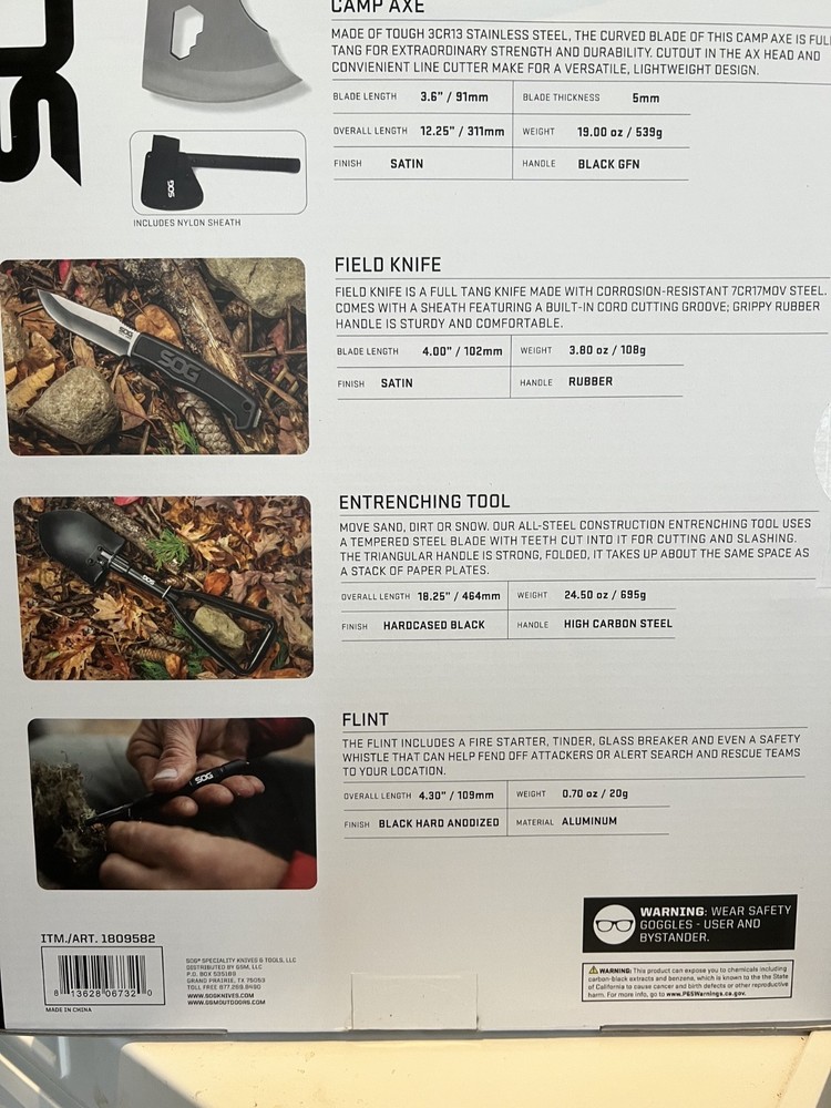 SOG Ultimate Camping Kit