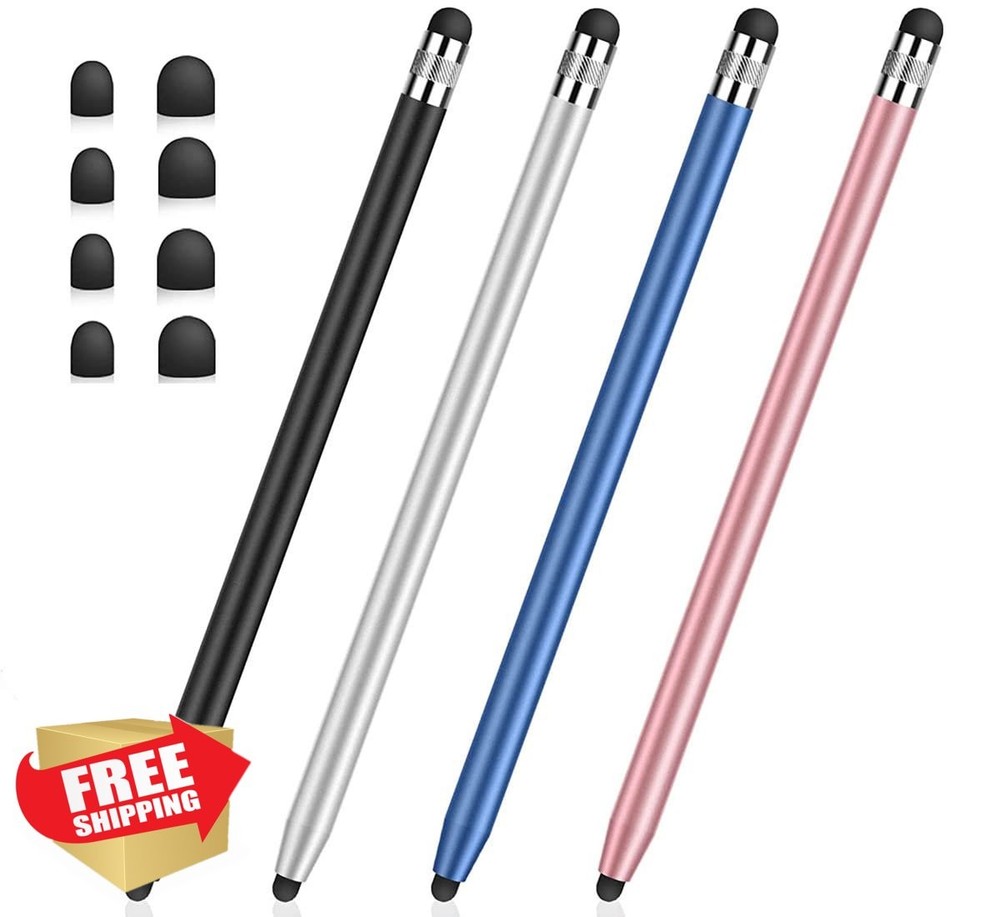 Smozer Stylus Pens 4-Pack Touch Screen Capacitive + 8 Tips