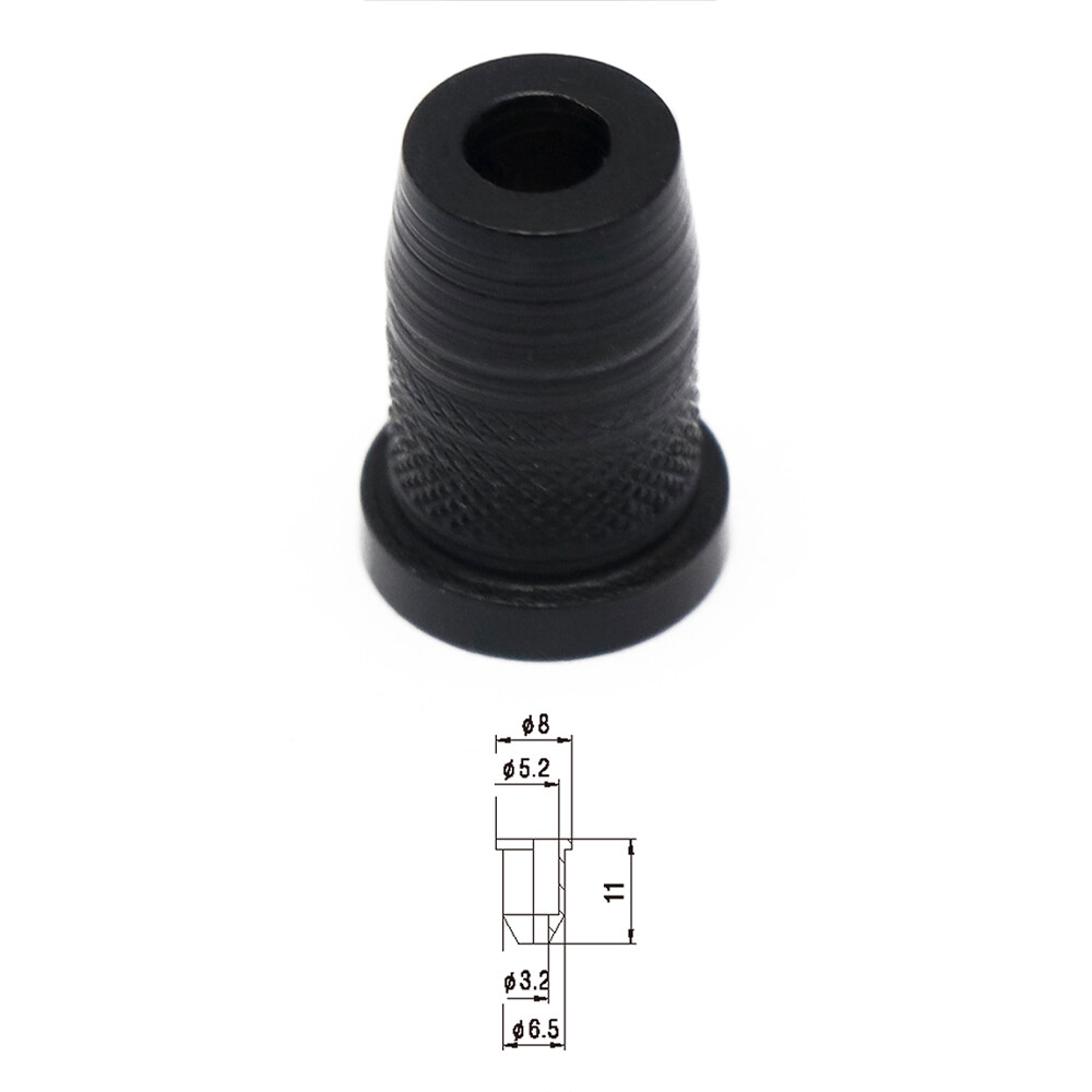 Guitar String Mounting Ferrules Through Body Mounts String Caps for ST TL Black