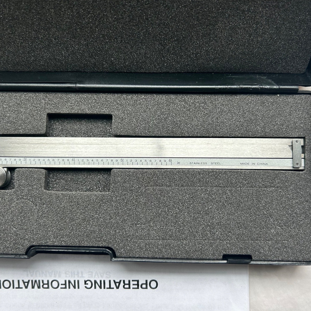 Cen-Tech 6" Dial Caliper With Case Item 05647
