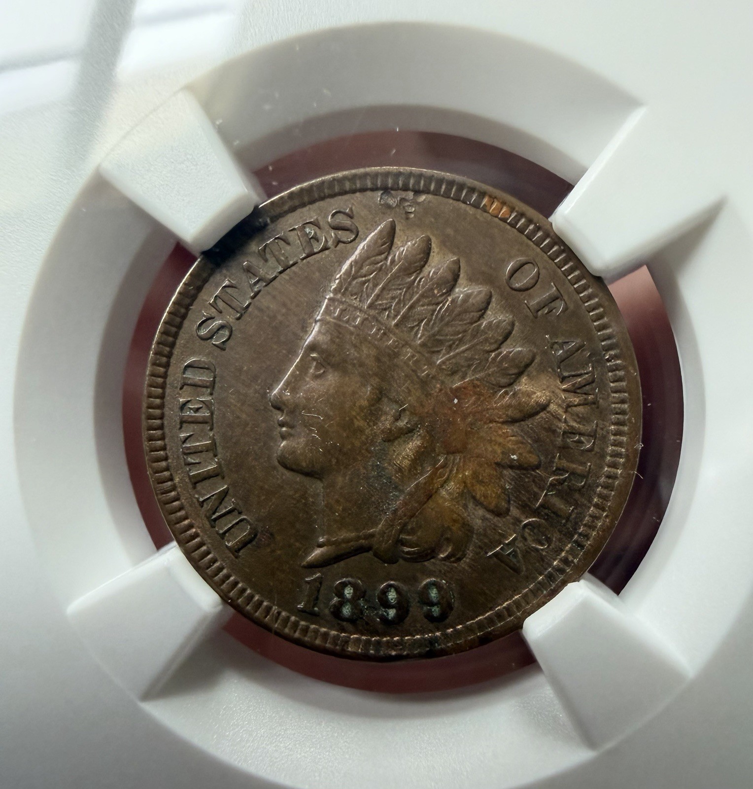 🪙 1899 Indian Head Cent – NGC AU55 BN (Lambert Collection) Collectible Coin