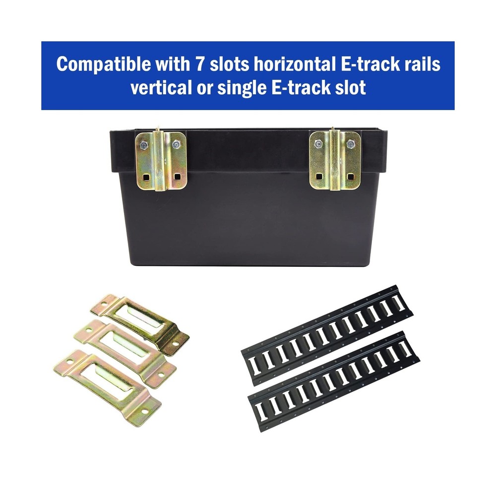 2 Pack E-Track Storage Bin for E-Track System E Track Accessories Storage Box...