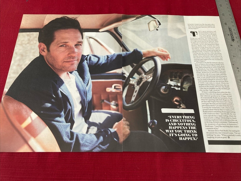 Actor Paul Rudd 8-page 2018 Print Article