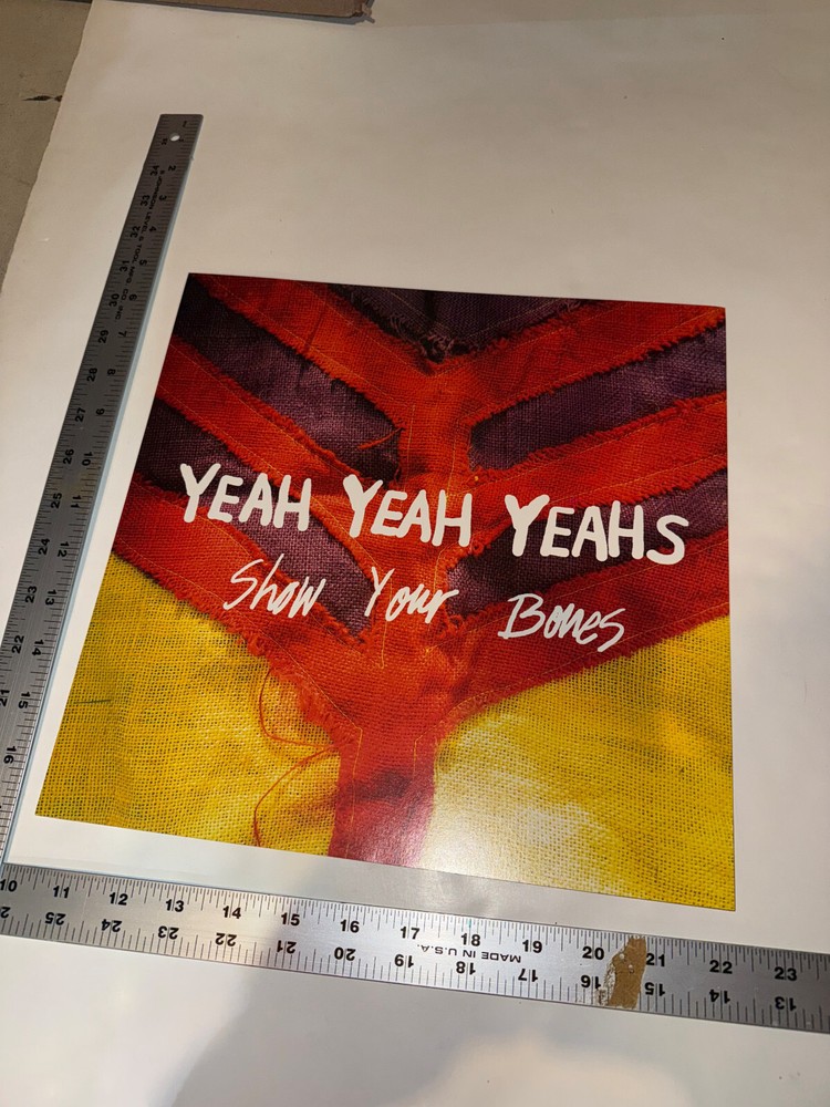 Yeah Yeah Yeahs 2006 original 2 sided PROMO flat