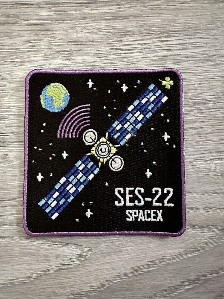 SES 22  MISSION PATCH FALCON 9 NASA SATELLITE