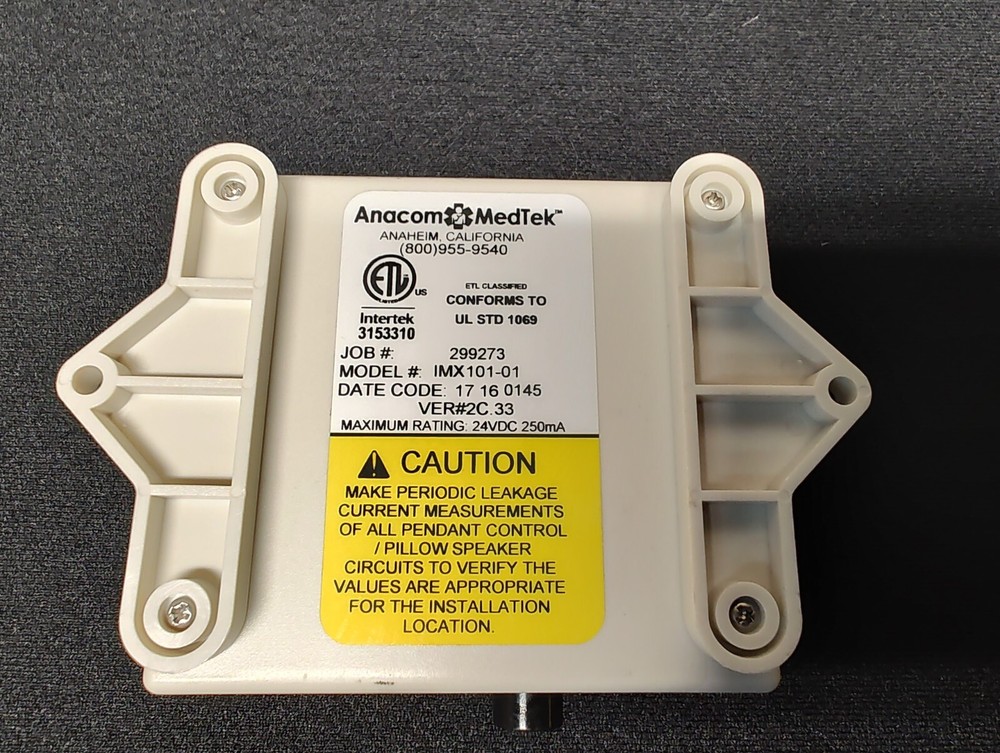 Anacom Medtek IMX101-01 Pillow Speaker Interface