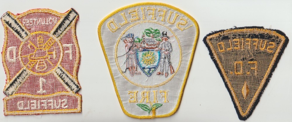 Suffield CTFire Department patch trio ship from Australia