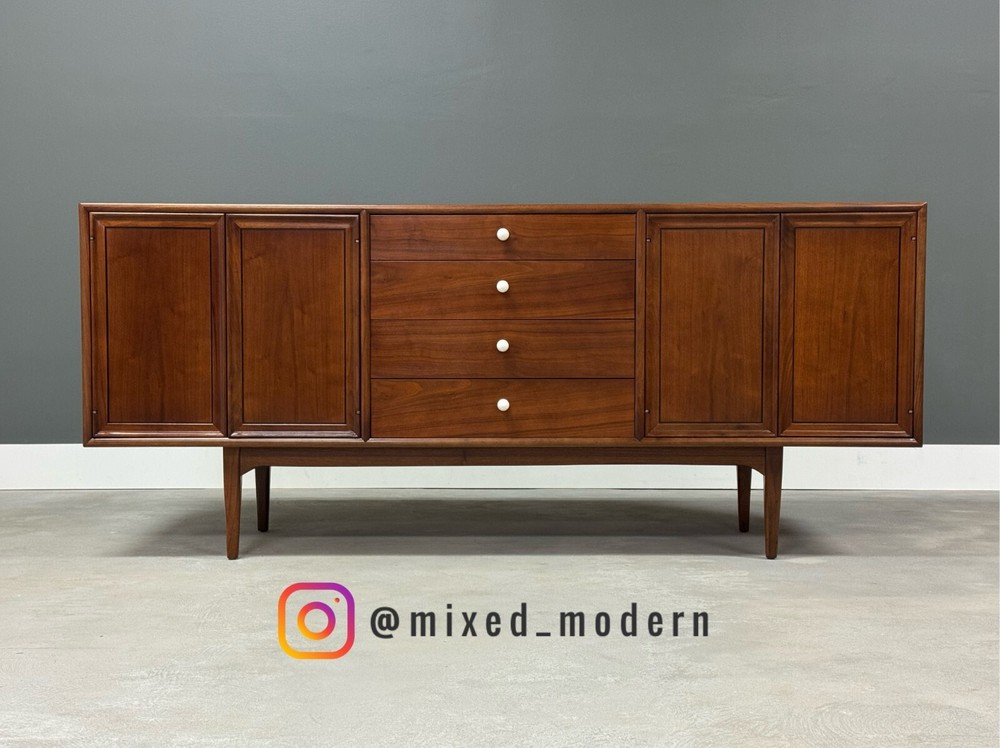 Refinished Kipp Stewart Walnut Credenza for Drexel