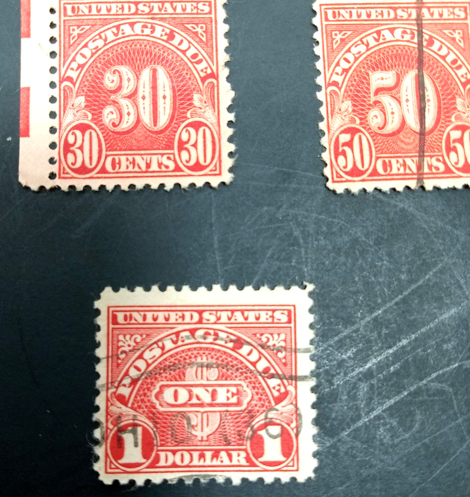 USPS Postage Due Stamps Used Lot