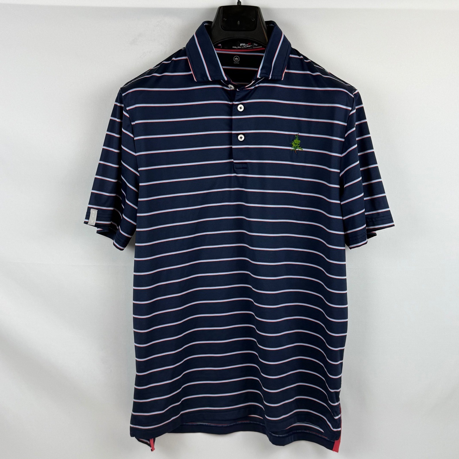 RLX Ralph Lauren Men's Golf Polo Shirt Navy Stripe Size M