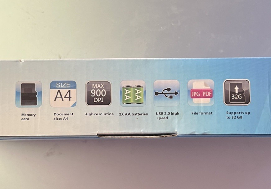 Sinmark Wand Portable Scanner Compact PS-U1