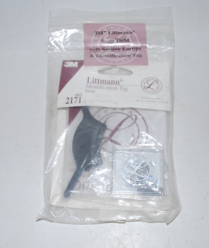 Littmann Stethoscope Identification ID Tag – Gray – 3M 2171 – Engravable / Write