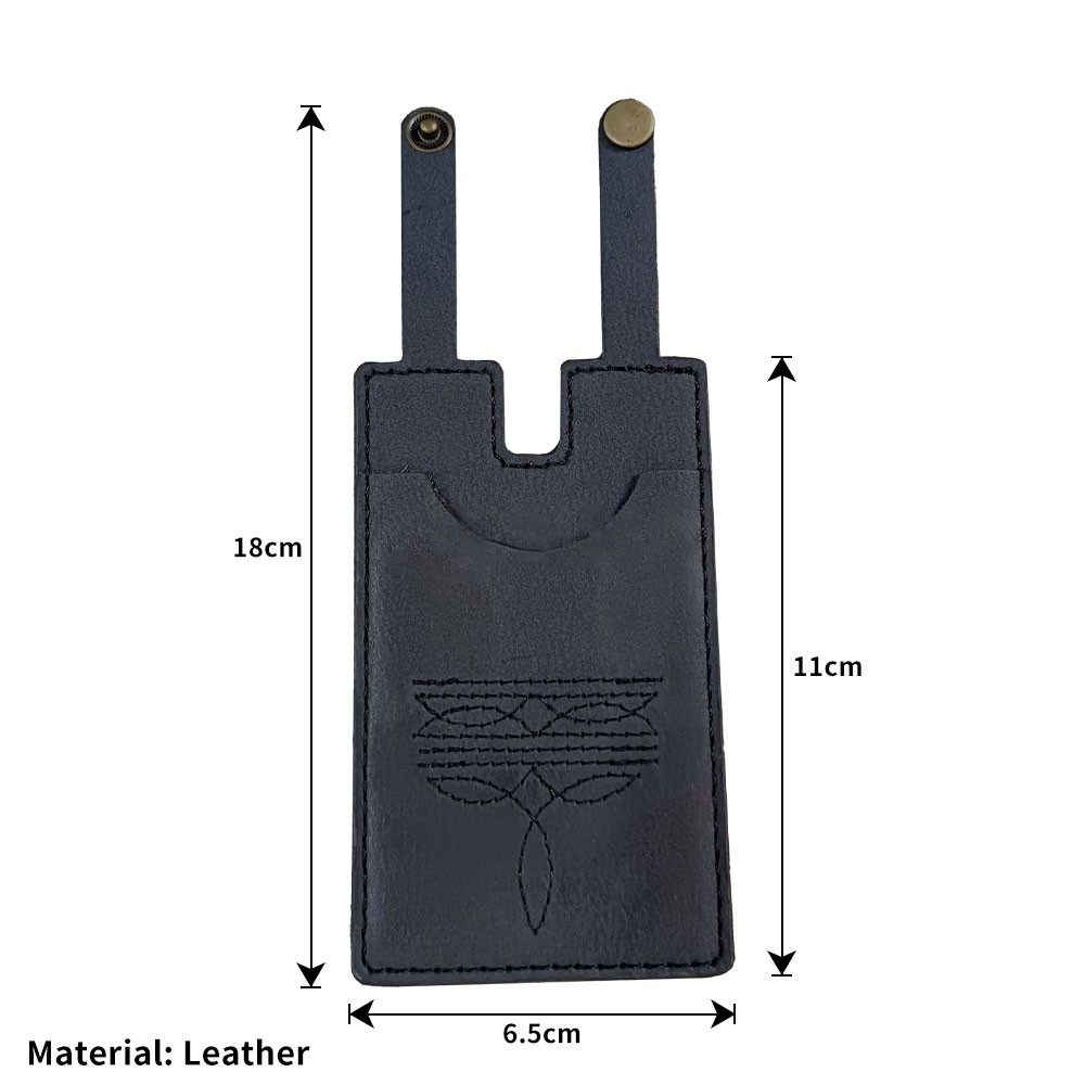 Fashion Leather Wallet, Western Boot Wallet with Snap Strap for Women JQ