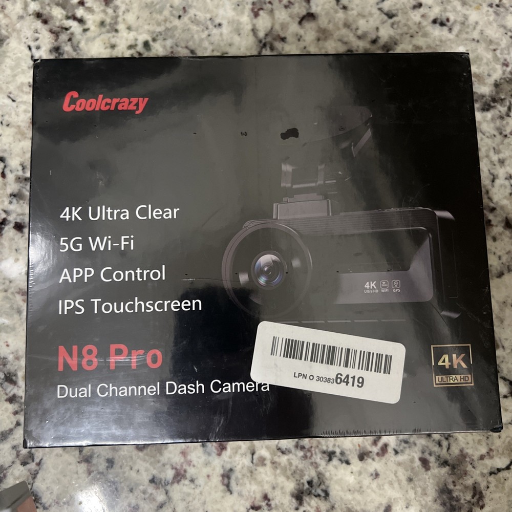Dash Cam Front and Rear Camera: Touch Screen 4k Car Camera with STARVIS Sensor..