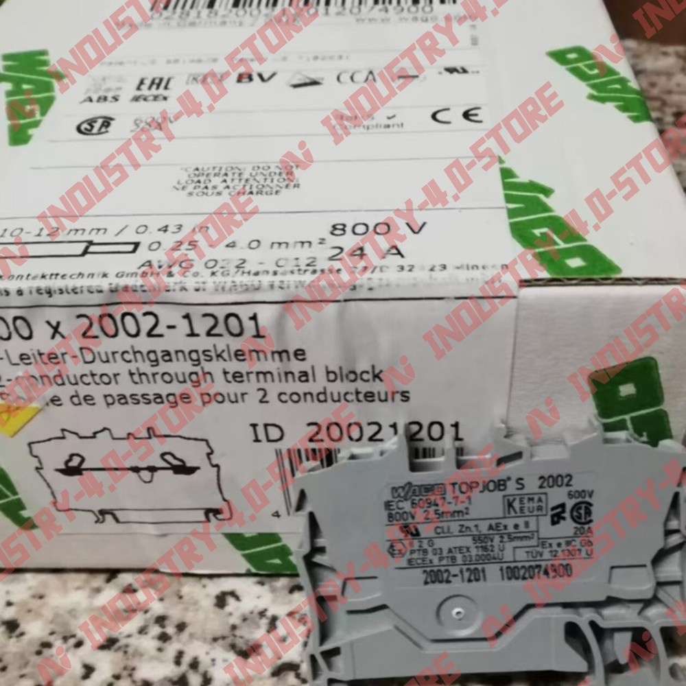 100PCS New WAGO 2002-1201 Terminal Blocks