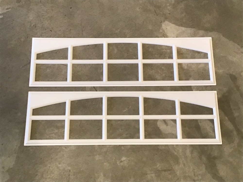 2 Amarr Cascade Replacement Inserts for Long Panel Amarr Garage Doors White