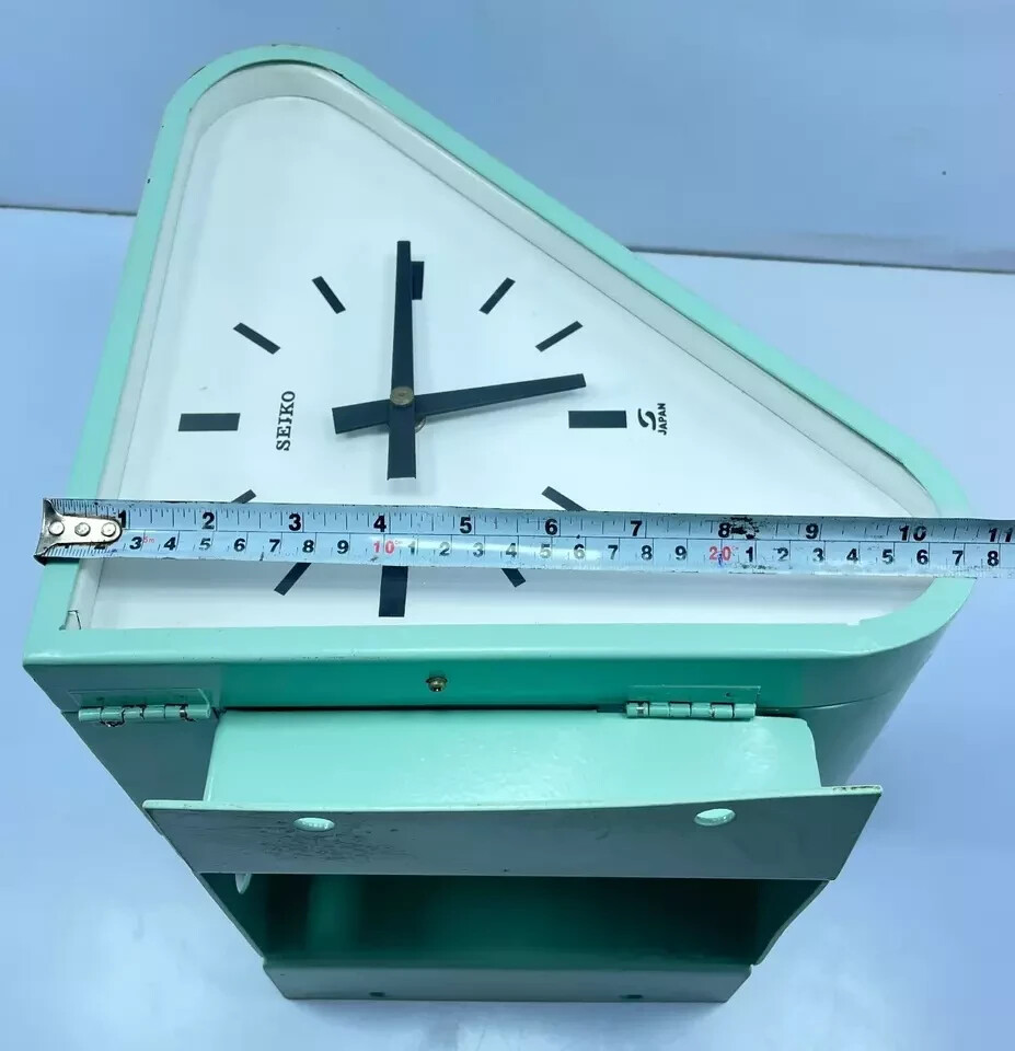 Seiko MC-018 Secondary Slave Clock Triangular Double Faced Bracket Antique Rare