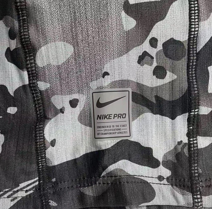 Nike Pro Hyperwarm Ski Mask Hood Therma-Fit - Grey Camo -US Stock