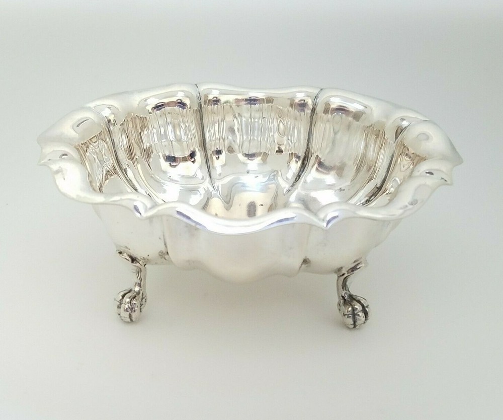 800 Solid Silver Footed Sugar Candy Nuts Dish Bowl / No Mono