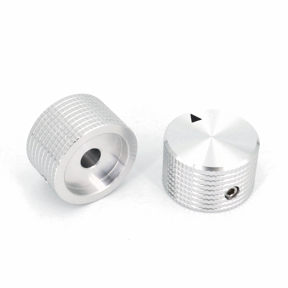 10PCS SOLID Aluminum Amplifier Control VOLUME Rotary Cap Potentiometer Knob 6mm