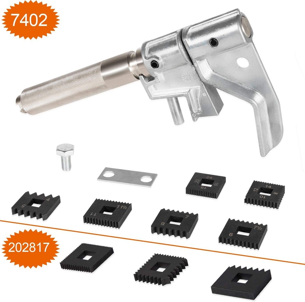 7402 Universal Outside Thread Chaser Tool& Metric Die Set For Thread Repair Tool