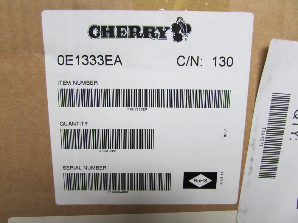 5 Cherry E13 15A Normally Open Snap Action Pushbutton Switch 125/250VAC E13-33EA