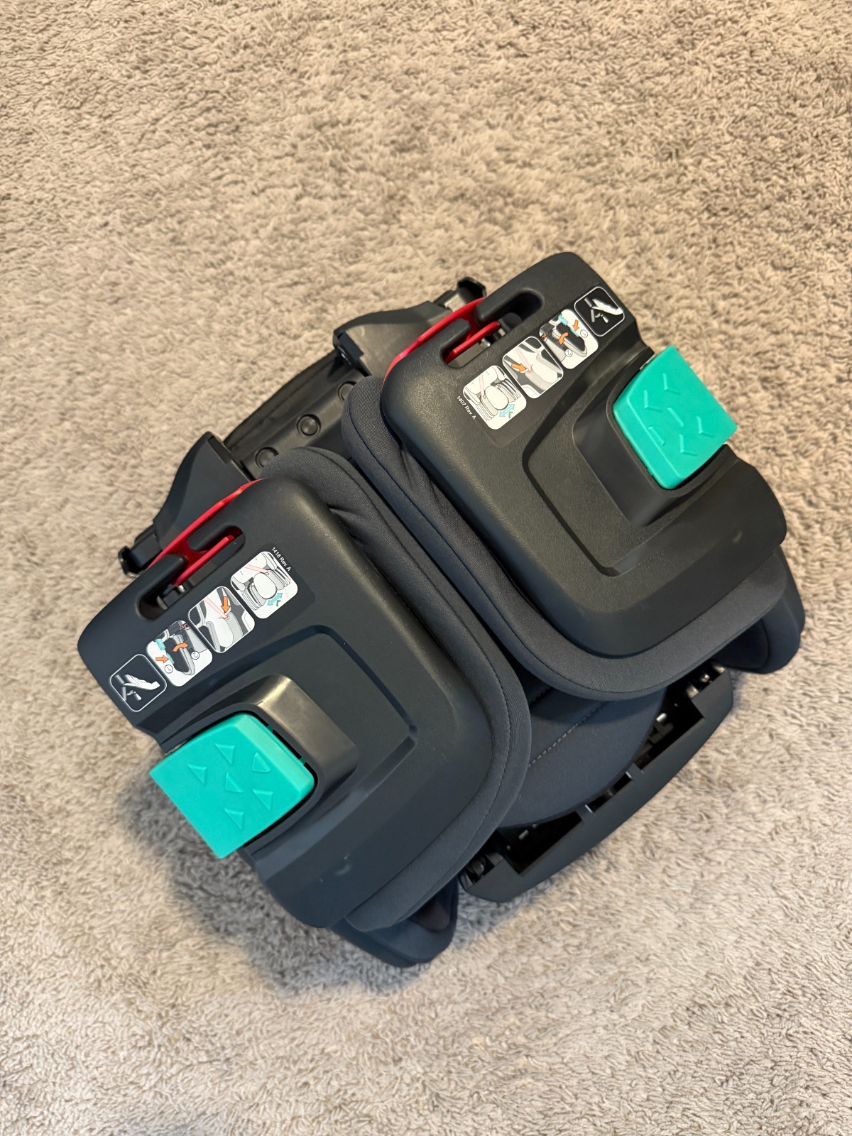 Hifold Adjustable Kids High Back Booster Seat Slate Grey