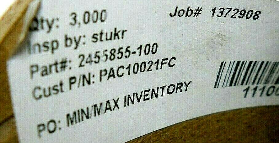 RECTANGLE LABELS, PAC10021FC, 3" X 2", 3000 LABELS PER ROLL, 8 ROLLS PER BOX