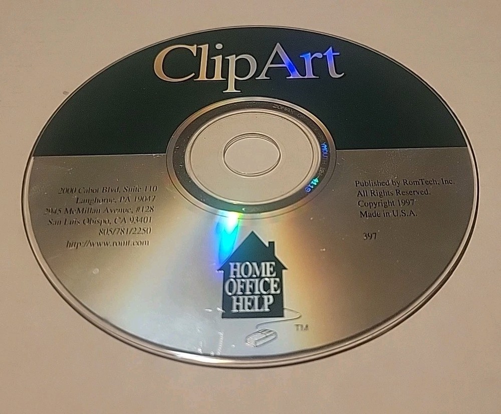 ClipArt - Home Office Help (PC, 1997, RomTech)