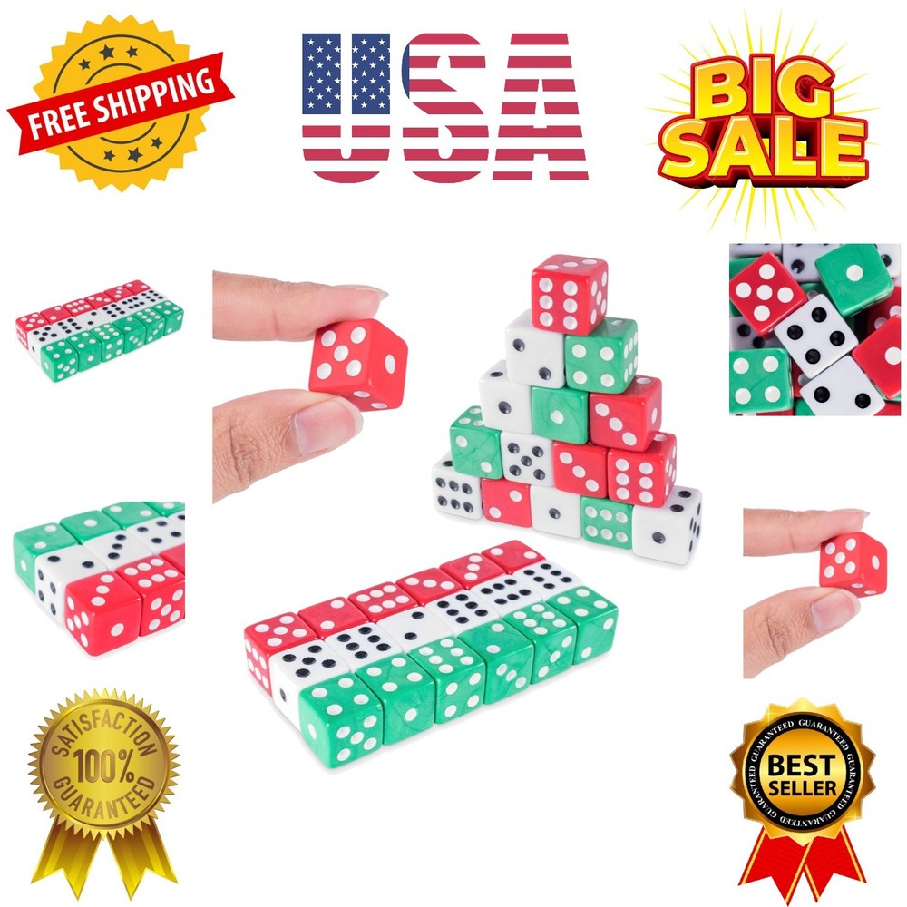 Standard 16mm Dice Multicolor 18pc