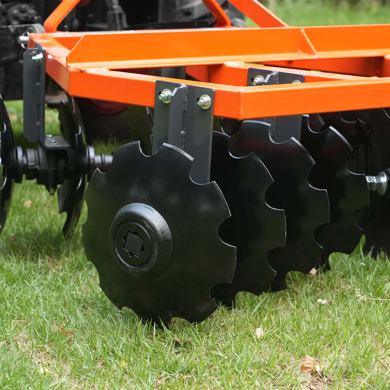 MechMaxx 3 Point Hitch 60" Notched Disc Harrow Plow Tractor Attachments, DH60