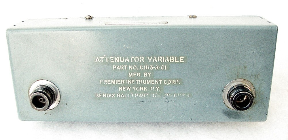 Premier Instruments Attenuator Bendix Radio Variable C163-A-01 Microwave Compon