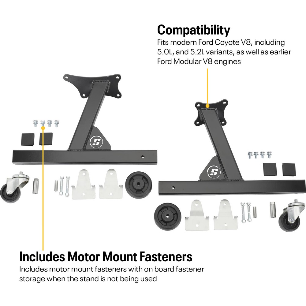 Fits Ford Coyote Rolling Engine Storage Stand