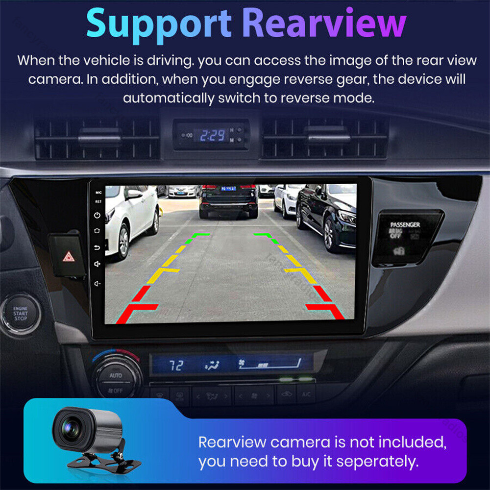 Apple Carplay Android 15 For Toyota Corolla 2014-2016 Car Stereo Radio GPS Navi