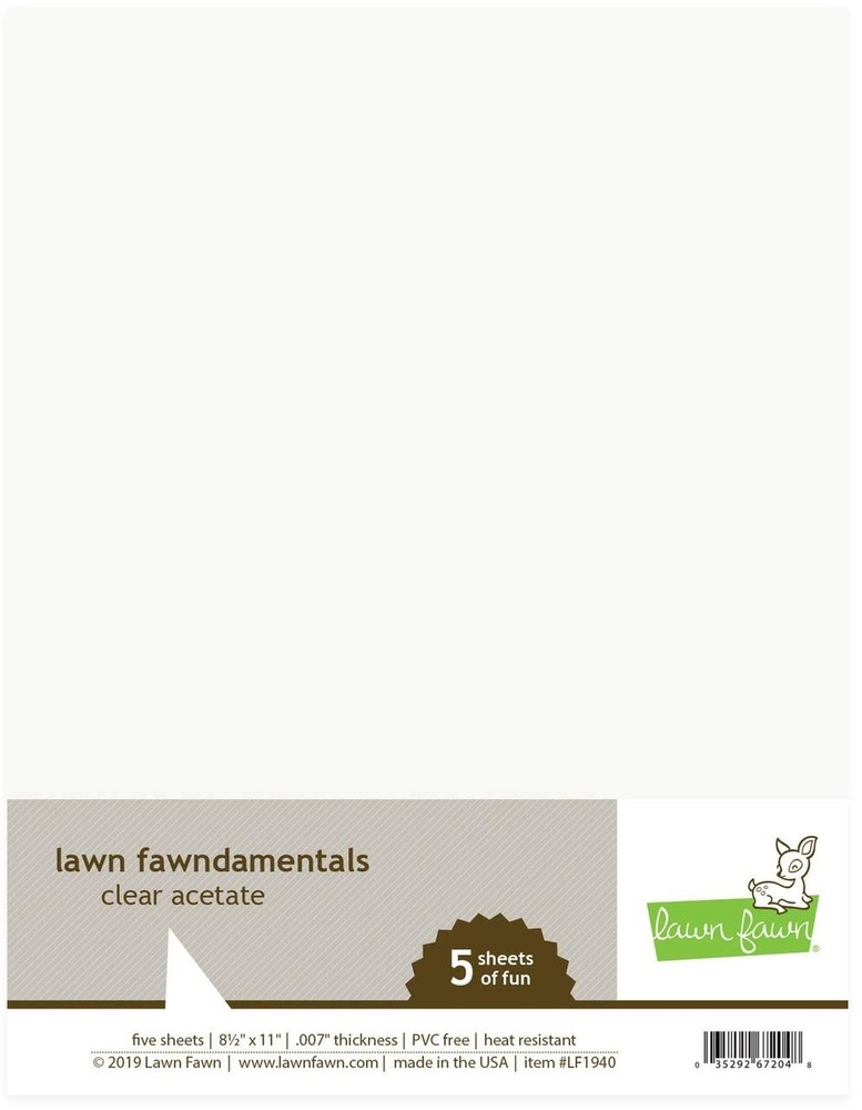 Lawn Acetate 8.5X11 Clear 5/PK