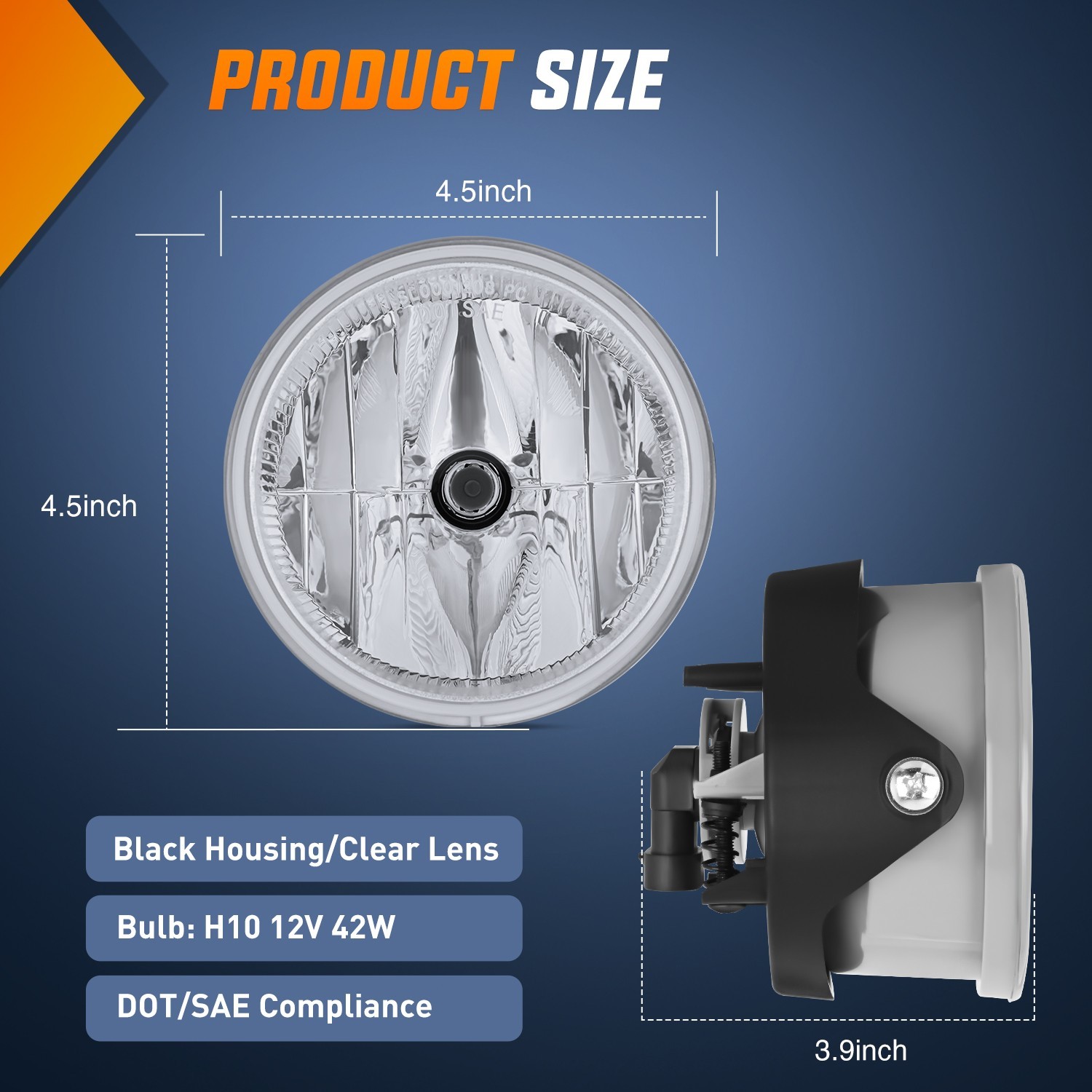 Nilight Fog Lights Assembly for 2007-2014 Ford Expedition 2008-2011 Ford Ranger