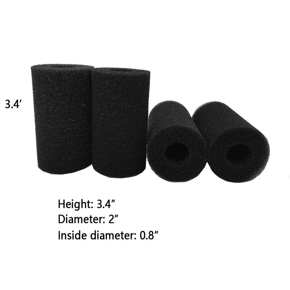 Prefilter Sponge4 Pack Aquarium Pre Filter Foam Rolls Compatible Filter Accessor