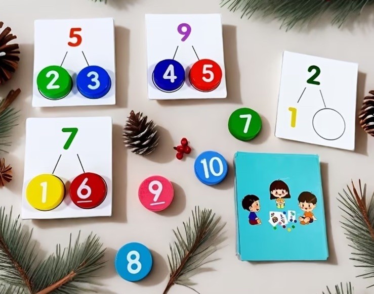 Digital Operation Card Educational Math Game Learning Toy Ages 6+