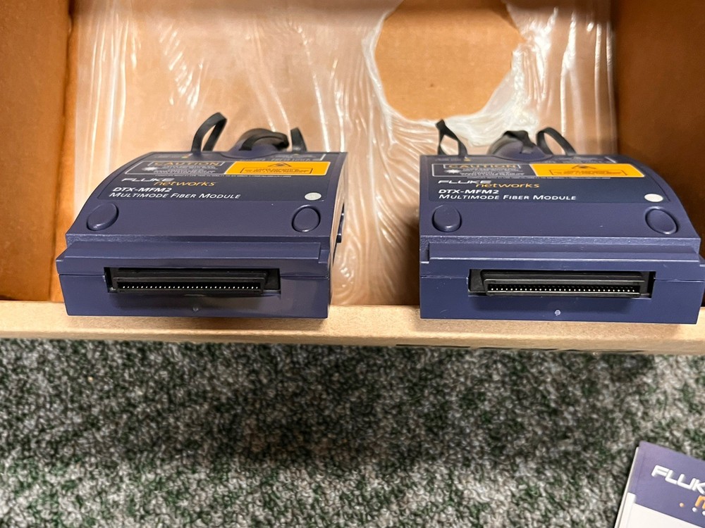 Set of 2 Fluke Networks DTX-MFM2 MULTIMODE FIBER MODULE
