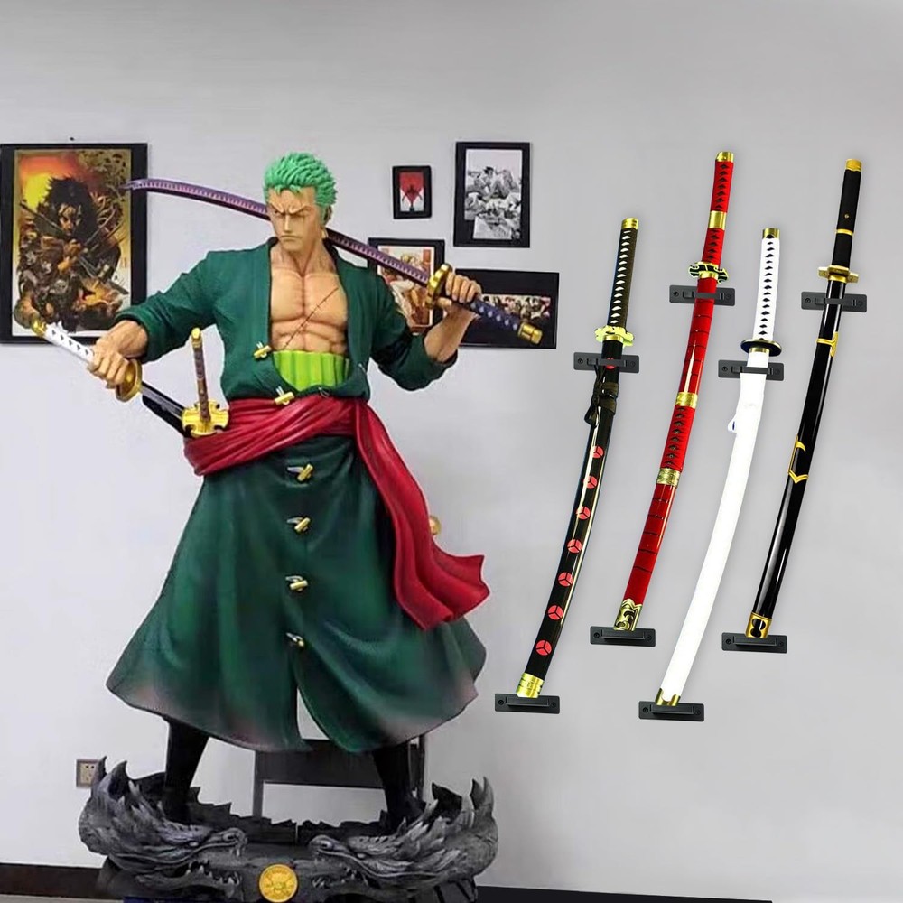Elifinds Vertical Katana Wall Mount Holder Adjustable Samurai Sword 1-Tier