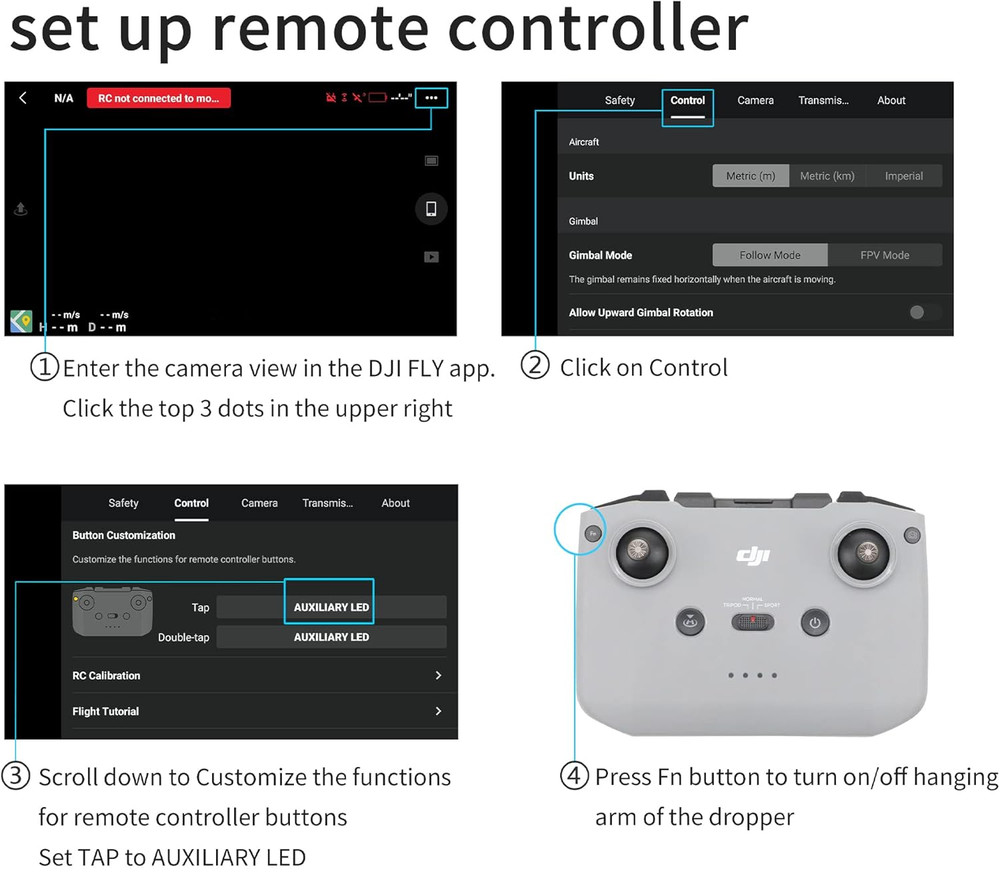 Hanatora Payload Release Dropping Device for DJI Mavic 3/Classic/Pro/Cine Drone