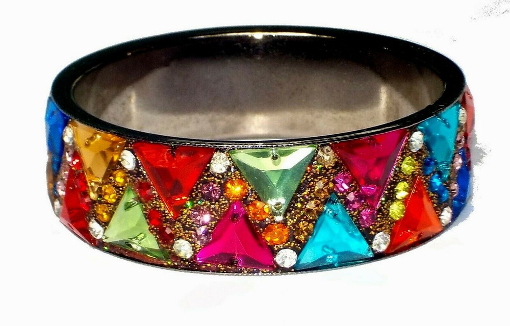 Bracelet Multicolored Crystals Bangle
