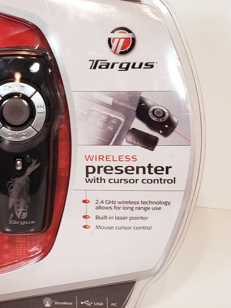 Targus Wireless Presenter With Cursor Control Built In Laser Pointer
