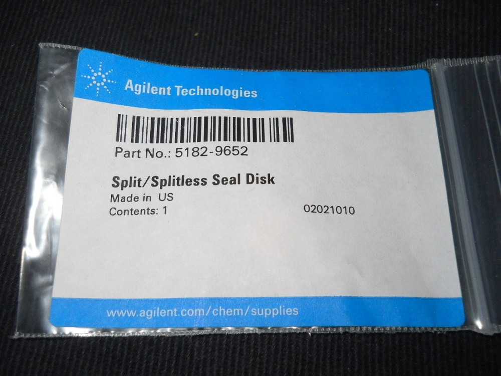 Agilent 5182-9652 Split/Splitless Seal Disk with Cross (Gold Plated)