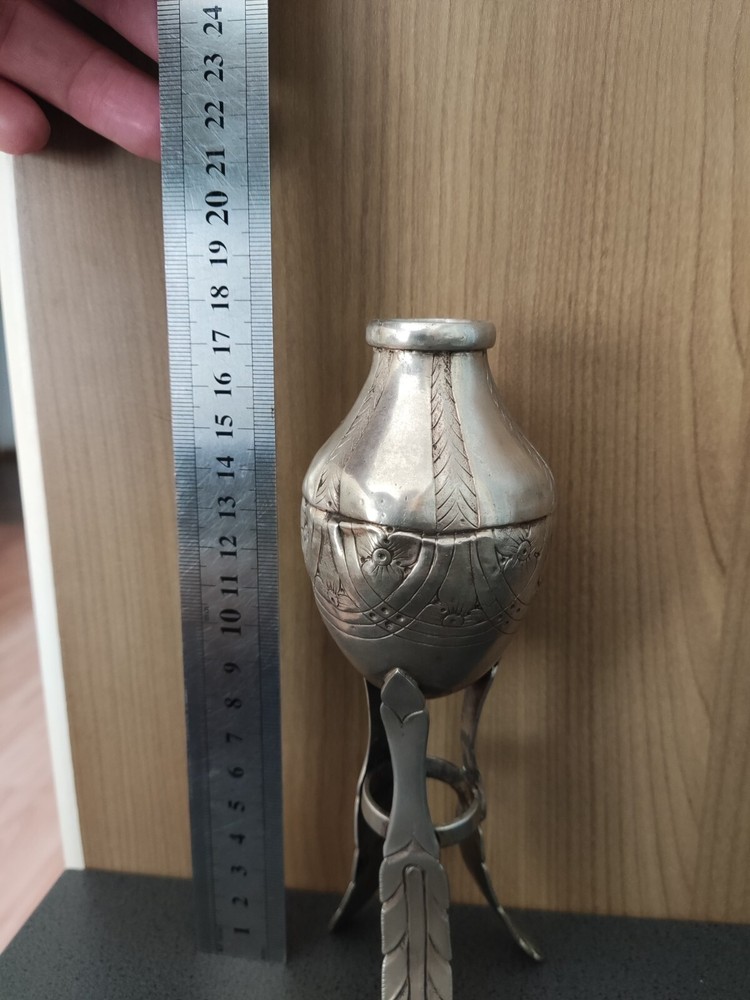 Antique Silver Mate Creole Silverware Three Legs Embossed