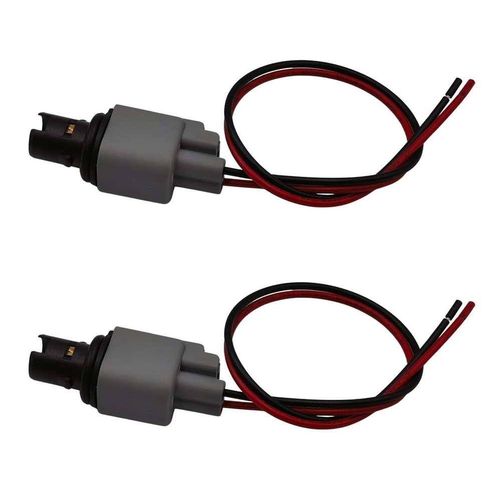 2Pcs Side Marker Light Park Lamp Bulb Socket Connector Plug Pigtail Harness Kit