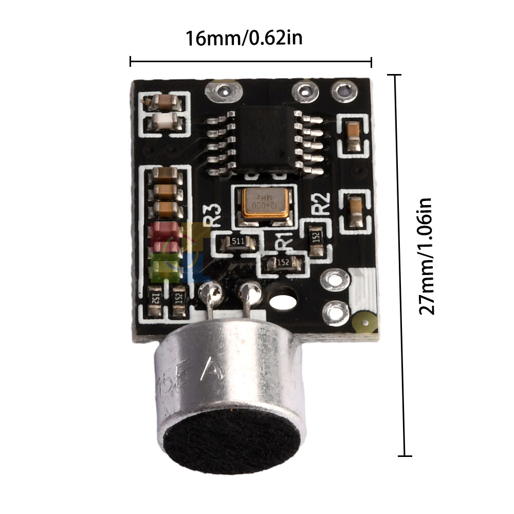 Wireless Microphone MIC FM 10dBm Transmitter Module Support Dual-channel Stereo