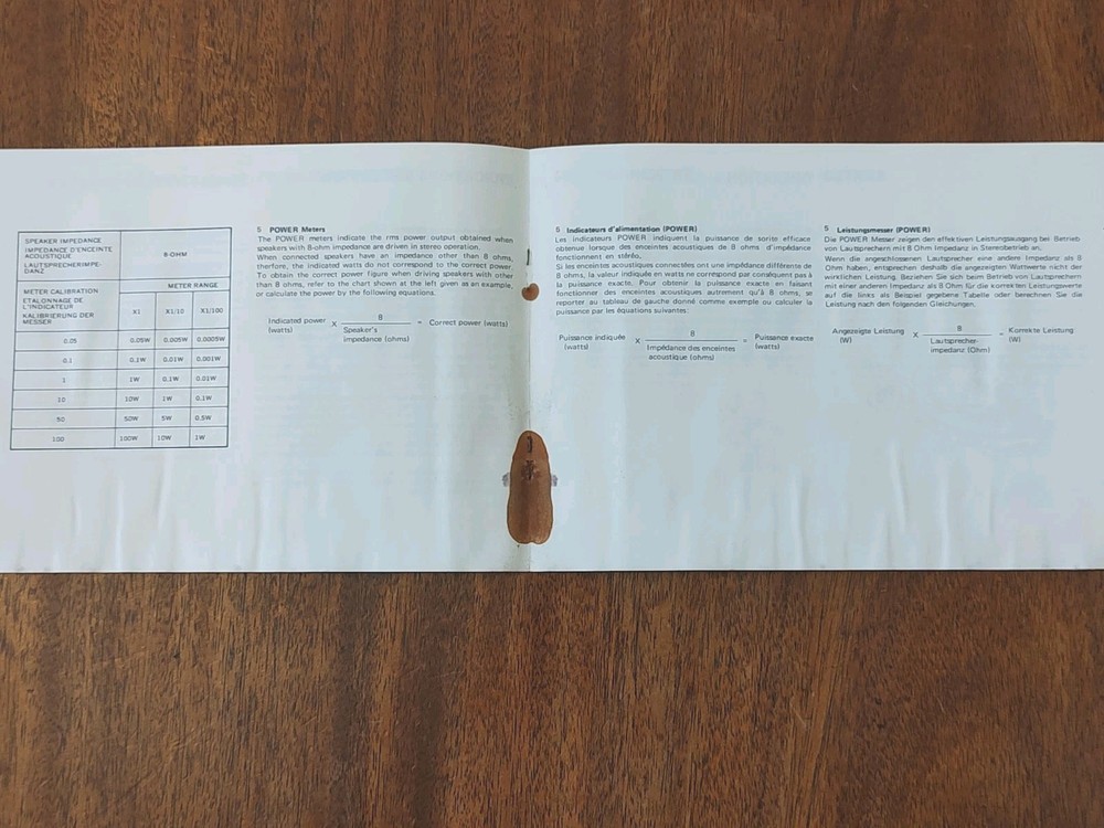ORIGINAL SANSUI BA-2000 POWER AMPLIFIER OPERATING INSTRUCTIONS MANUAL