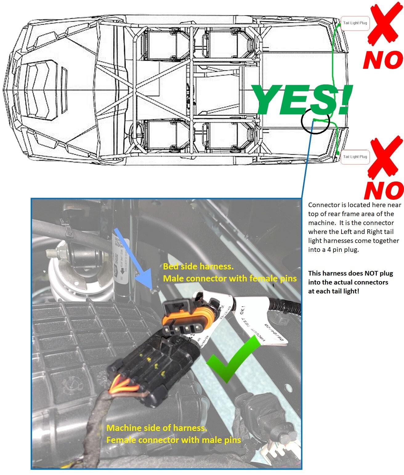 Plug And Play Street Legal Turn Signal Blinker Kit For Polaris General 1000 XP